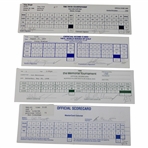 Crenshaw, Singh, Stadler & (5) others Signed 1998 Mastercard Colonial, 1998 Tour Championship, 1998 Memorial & 1993 World Series Of Golf Official Scorecards