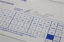 Crenshaw, Singh, Stadler & (5) others Signed 1998 Mastercard Colonial, 1998 Tour Championship, 1998 Memorial & 1993 World Series Of Golf Official Scorecards