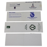 Crenshaw, Singh, Stadler & (5) others Signed 1998 Mastercard Colonial, 1998 Tour Championship, 1998 Memorial & 1993 World Series Of Golf Official Scorecards