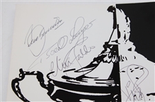 Hale Irwin's 1991 Ryder Cup at Kiawah Team Europe Signed Official Victory Dinner Menu JSA ALOA