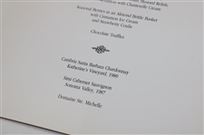 Hale Irwin's 1991 Ryder Cup at Kiawah Team Europe Signed Official Victory Dinner Menu JSA ALOA