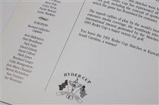 Hale Irwin's 1991 Ryder Cup at Kiawah Team USA Signed Official Victory Dinner Menu JSA ALOA