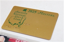 Hale Irwin's 2025 Masters Tournament Honoree Invitee Pin, Credit Card & Clubhouse Badge