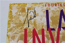 Tiger Woods Signed 1996 Las Vegas Inv. Poster w/Time-Period Signature - 1st Win! BAS #A86996