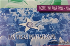 Tiger Woods Signed 1996 Las Vegas Inv. Poster w/Time-Period Signature - 1st Win! BAS #A86996