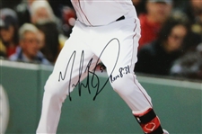 Mookie Betts Signed 11x14 Red Sox Photo Framed JSA ALOA