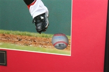 Mookie Betts Signed 11x14 Red Sox Photo Framed JSA ALOA
