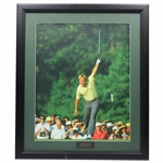 Jack Nicklaus Signed 1986 17th Green Putt 16x20 Photo JSA ALOA