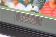 Jack Nicklaus Signed 1986 17th Green Putt 16x20 Photo JSA ALOA