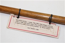 George Nicoll Leven Rut Iron with P. Wall Shaft Stamp