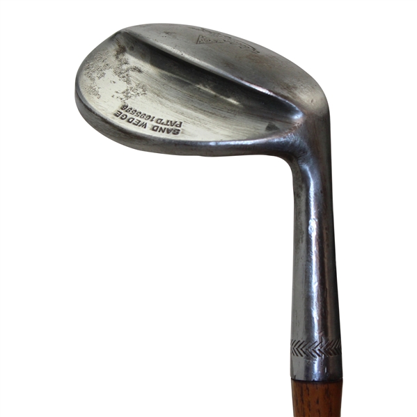 Walter Hagen Sand Wedge PatD 1695598 - Concave Face Filled to Make Legal