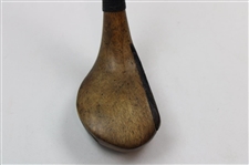 c.1895 Leather Face Wood with A.H. Scott Patent No. 21444 Shaft Stamp