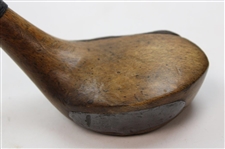 c.1895 Leather Face Wood with A.H. Scott Patent No. 21444 Shaft Stamp