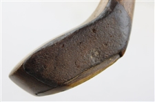 c.1895 Leather Face Wood with A.H. Scott Patent No. 21444 Shaft Stamp