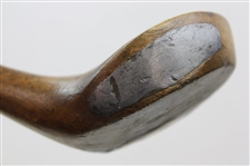 c.1895 Leather Face Wood with A.H. Scott Patent No. 21444 Shaft Stamp