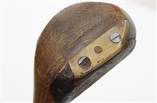 c.1895 Leather Face Wood with A.H. Scott Patent No. 21444 Shaft Stamp