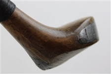 c.1895 Leather Face Wood with A.H. Scott Patent No. 21444 Shaft Stamp
