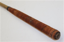 c.1895 Leather Face Wood with A.H. Scott Patent No. 21444 Shaft Stamp