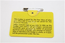 1969 Masters Tournament SERIES Badge #23775 - George Archer Winner