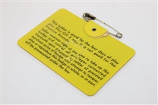 1969 Masters Tournament SERIES Badge #23775 - George Archer Winner
