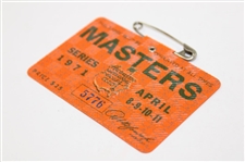 1971 Masters Tournament SERIES Badge #5776 - Charles Coody Winner