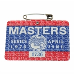 1976 Masters Tournament SERIES Badge #1736 - Ray Floyd Win