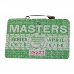 1978 Masters Tournament SERIES Badge #28522 - Gary Player 3rd Masters Win
