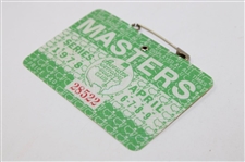 1978 Masters Tournament SERIES Badge #28522 - Gary Player 3rd Masters Win