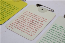 1980, 1981 & 1982 Masters Tournament SERIES Badges - Seve, Watson & Stadler Winners