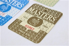 1983, 1984 & 1985 Masters Tournament SERIES Badges - Seve, Crenshaw & Langer Winners