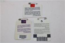 1993, 1994 & 1995 Masters Tournament SERIES Badges - Langer, Olazabal & Crenshaw (Tiger Debut) Winners