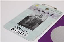 2000, 2001 & 2002 Masters Tournament SERIES Badges - Singh & Tiger (x2) Winners
