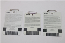 2000, 2001 & 2002 Masters Tournament SERIES Badges - Singh & Tiger (x2) Winners