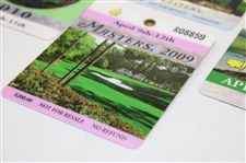 2009, 2010 & 2011 Masters Tournament SERIES Badges - Cabrera, Mickelson, Schwartzel & Bubba Winners