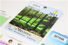 2009, 2010 & 2011 Masters Tournament SERIES Badges - Cabrera, Mickelson, Schwartzel & Bubba Winners