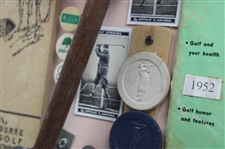 Various Ink Blotters, Catalogs, Cards, Stamps & other w/Gold Smith Mashie in Display