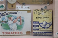 Various Ink Blotters, Catalogs, Cards, Stamps & other w/Gold Smith Mashie in Display
