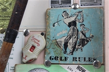 Various Ink Blotters, Catalogs, Cards, Stamps & other w/Gold Smith Mashie in Display