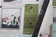 Various Ink Blotters, Catalogs, Cards, Stamps & other w/Gold Smith Mashie in Display