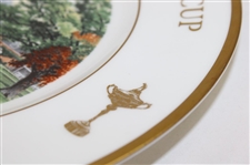 Captains Jacklin & Floyd, Gallacher Signed 1989 Ryder Cup Wedgwood China Plate JSA ALOA