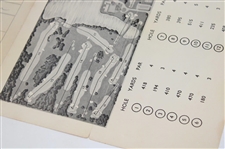 Arnold Palmer Signed 1963 Ryder Cup at Atlanta Athletic Club Pairing Sheet - Last Playing Captain JSA ALOA
