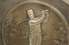 Bobby Jones On 1936 Bronze Award Plaque