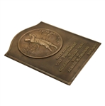 Bobby Jones On 1936 Bronze Award Plaque