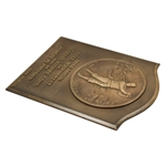 Bobby Jones On 1936 Bronze Award Plaque