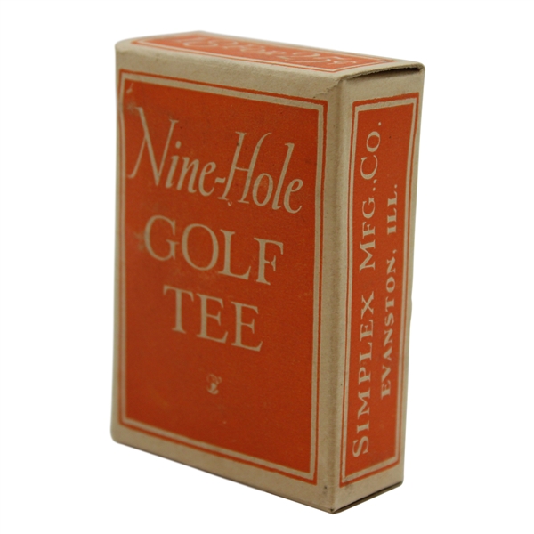 Near Mint Box Of Nine-Hole Golf Tees by Simplex Mfg. Co.