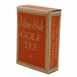 Near Mint Box Of Nine-Hole Golf Tees by Simplex Mfg. Co.