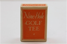 Near Mint Box Of Nine-Hole Golf Tees by Simplex Mfg. Co.