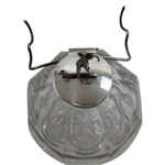 Early Sterling And Cut-Glass Inkwell With Golfer Top