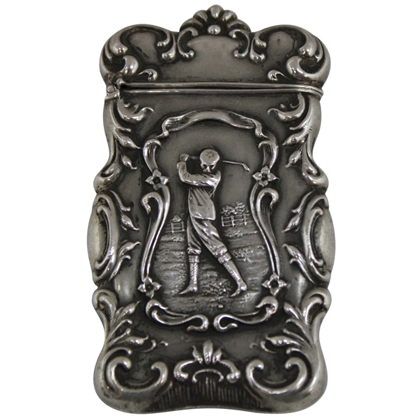 c.1900-10 Uncommon Sterling Match Safe 