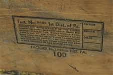 Large Blue Ball Wooden Cigar Box 